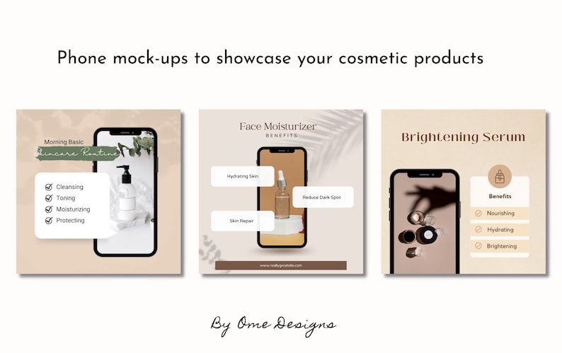 Instagram Template, Instagram Post Template, Instagram Post, Cosmetics, Instagram post bundle, Beauty, Skincare Products, Mockup image 4