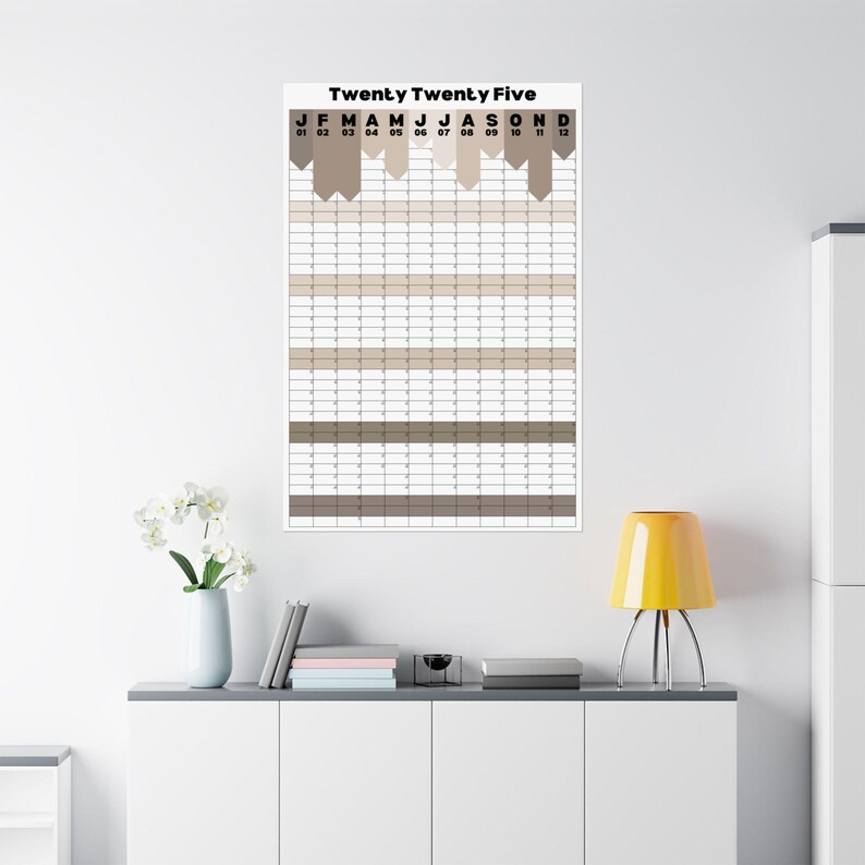 Giant 2025 Wall Calendar 36x54 Jumbo Yearly Office Planner Huge