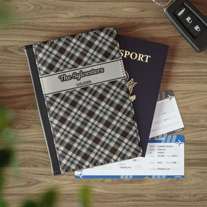 Custom Name Passport Cover Customized Luggage Tag Preppy Passport Wallet Personalized Name Passport Sleeve Gift for Traveler