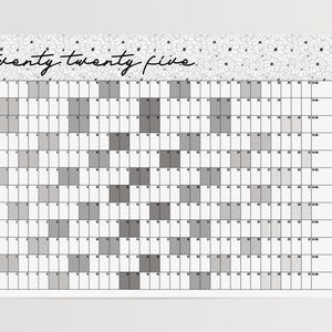 Large Wall Calendar 2025 & 2026 - Giant Yearly Calendar 36x54 - Horizontal Wall Planner - Big Office Wall Calendar - Annual Year View Poster