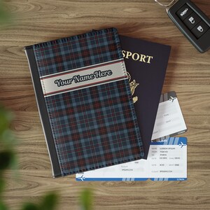 Custom Name Passport Cover Customized Luggage Tag Preppy Passport Wallet Personalized Name Passport Sleeve Gift for Traveler