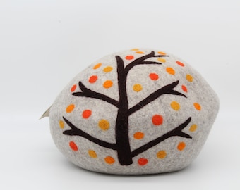 Grült Felt Cat House, Cat Bed, cat cave, from 100% natural Wool, Handfelted in Nepal, Katzenhöhle aus Filz | katzenhause | katzenhöhle filz