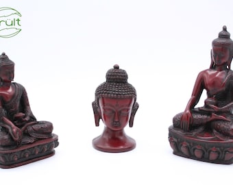 Posąg Buddy do kolekcji dekoracyjnych domu z Nepalu - Figury tybetańskie, Śmiejący się Budda, Słoń, Posąg Buddy Medytującego | Dekoracja