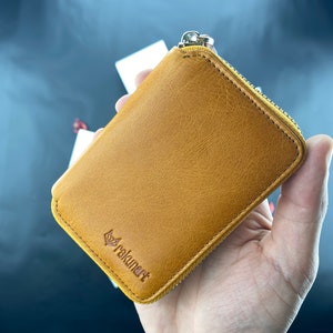 Minimalist Women Wallet,Zipper Leather Wallet,Mini Womens Wallet,Women Wallet Cute,Personalized Womens Wallet,Gifts for Mom,Gifts for Her