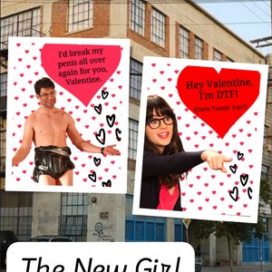 New Girl descarga instantánea divertidas tarjetas del Día de San Valentín