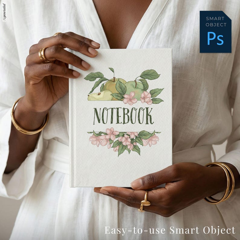 Printify Hardcover Journal Mockup Canva PSD image 2