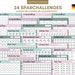 24 Sparchallenges passend für A6 Cash Binders (passend für Klarsichtumschläge). Digitaler Download.