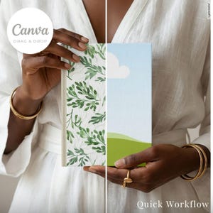 Printify Hardcover Journal Mockup Canva PSD image 4
