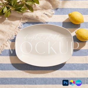DecoPlate D9727 Platter Mockup Canva PSD