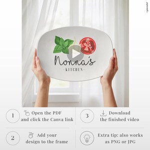 Maqueta de vídeo de plato DecoPlate para Canva imagen 11