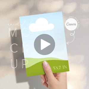 Wideo z animowaną kartą 5x7 dla Canva