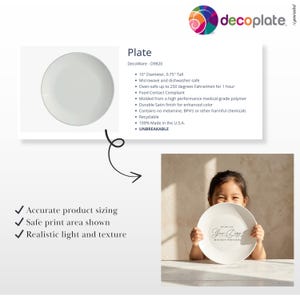 DecoPlate Plate D9820 Mockup, Canva, Photoshop, Photopea, Affinity - compatible with AnywherePOD