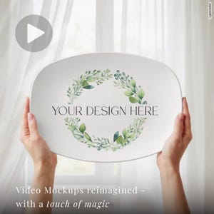 Maqueta de vídeo de plato DecoPlate para Canva imagen 3