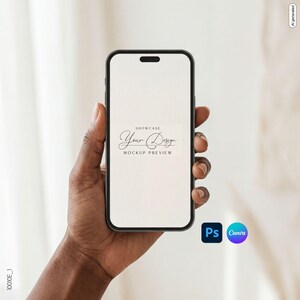 Smartphone Invitation Mockup Canva PSD 9x16