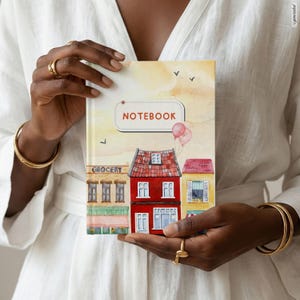 Printify Hardcover Journal Mockup Canva PSD image 8
