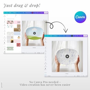 Maqueta de vídeo de plato DecoPlate para Canva imagen 5