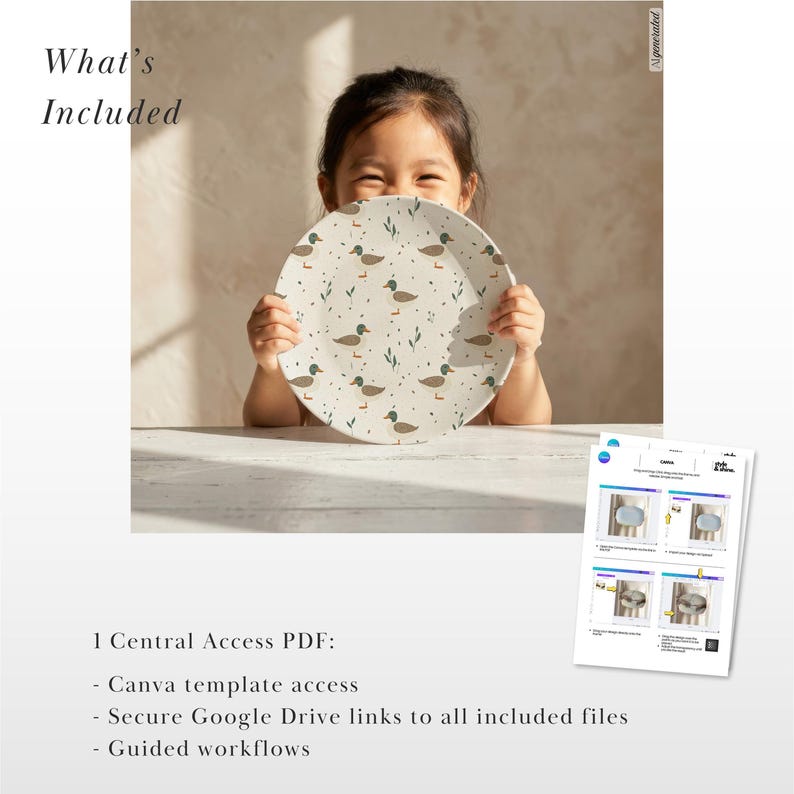DecoPlate Plate D9820 Mockup, Canva, Photoshop, Photopea, Affinity - compatible with AnywherePOD