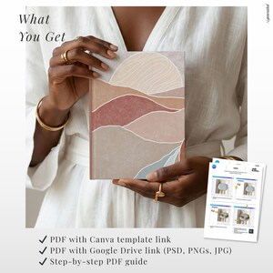 Printify Hardcover Journal Mockup Canva PSD image 10