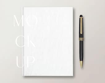 Hardcover Journal Mockup Printify Canva PSD