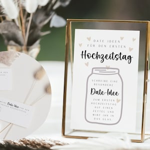 Wedding date glass sign - PRINTABLE creative wedding decoration - wedding game idea - guest book alternative wishes for the bride and groom