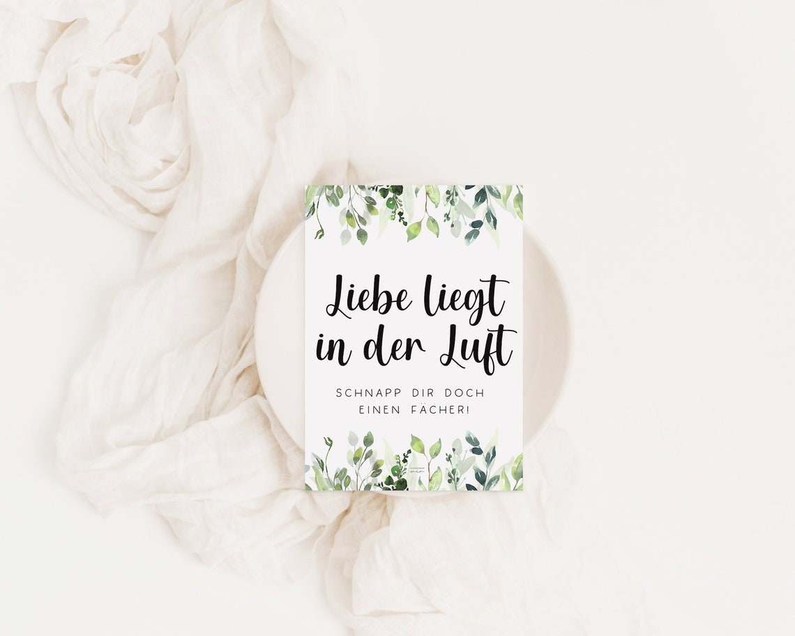 Hochzeit Fächer Schild Zum AUSDRUCKEN Hochzeitsfächer Schild Etsy
