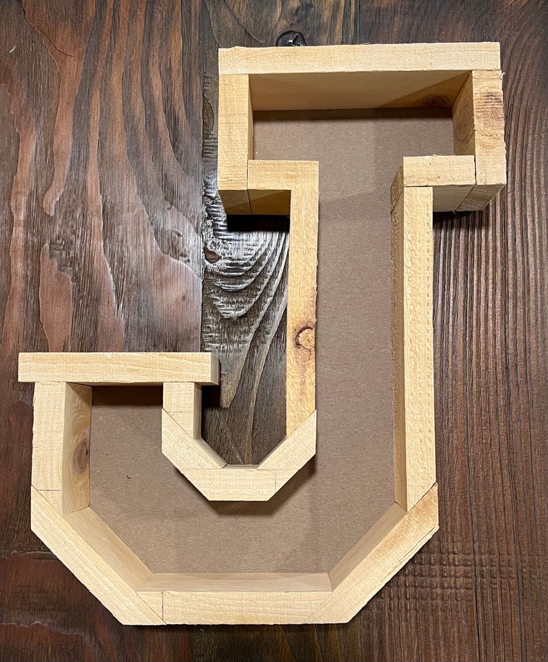 Fillable Wood Letters Etsy