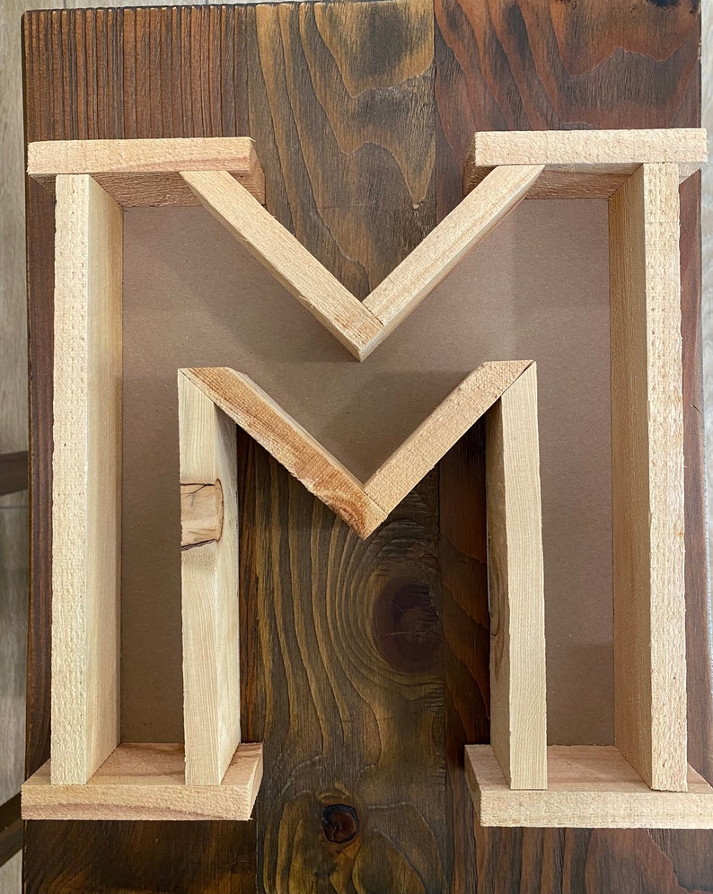 Fillable Wood Letters Etsy