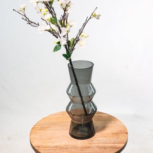 Design Blumenvase aus Glas Tisch-Deko Kristallglas Glasvase immagine 6