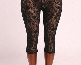 See Through  Capri leggings