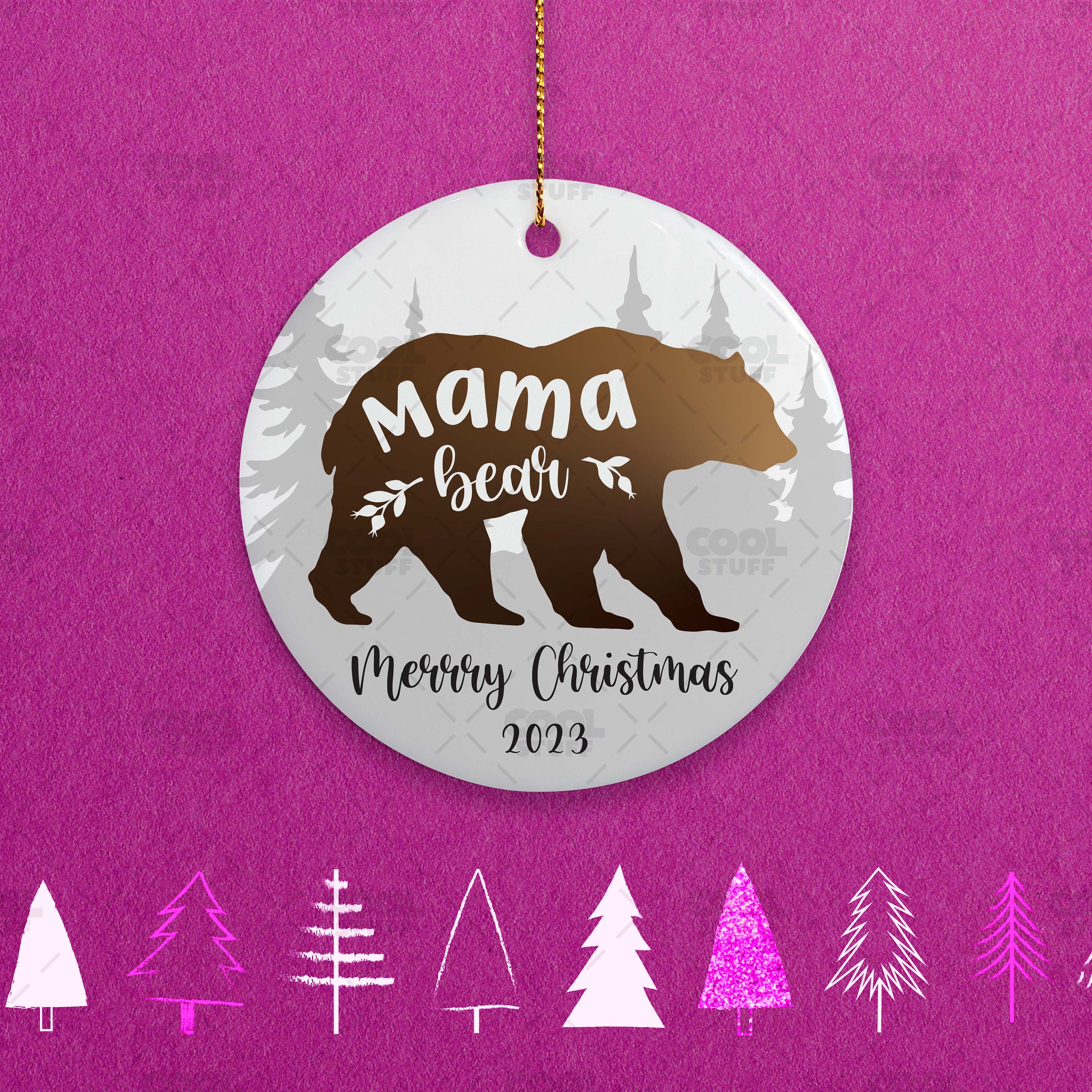 Mama Bear Metal Ornament – BE Creations and Designs