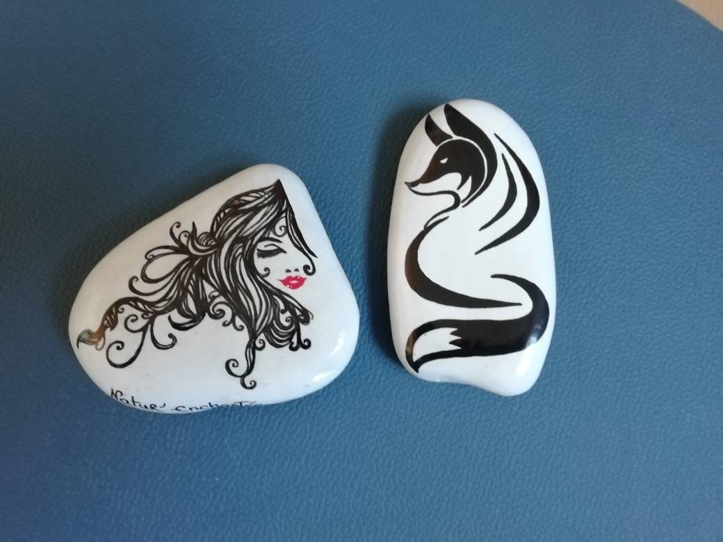 Galets Noir et Blanc