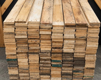 5m2 Reclaimed Pallet Wood Wall Cladding – Rustic Timber Boards - Planks for Feature Walls, Bars & DIY Projects