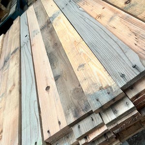 Reclaimed Pallet Wood, Recycled, Rustic Distressed Boards for DIY projects- Multiple Finishes Available image 5