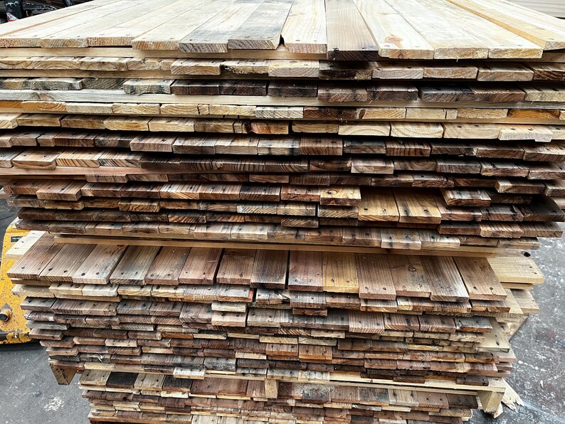 Reclaimed Pallet Wood, Recycled, Rustic Distressed Boards for DIY projects- Multiple Finishes Available image 14