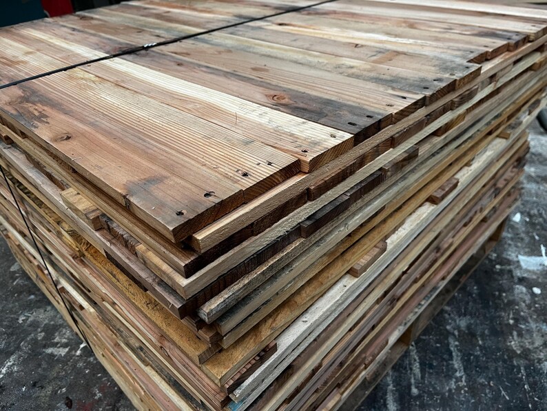 Reclaimed Pallet Wood, Recycled, Rustic Distressed Boards for DIY projects- Multiple Finishes Available image 8