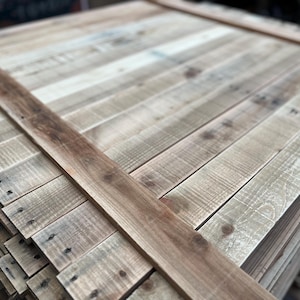 Planches En Bois De Palette Recyclé - Lot 1m² (10-12 Planches) Poncées Lisses - Épaisseur 18-20mm