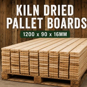 Kiln Dried Pallet Wood Boards – 1200mm Pine Timber Planks for DIY & Cladding image 1