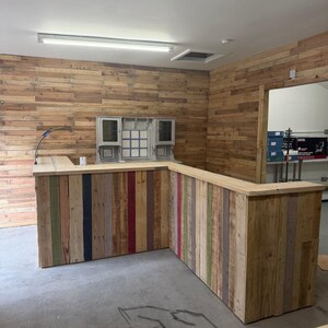 Reclaimed Pallet Wood Cladding: Rustic Distressed DIY Reclaimed Boards- Best Value 15sqm Pack- Free P+P image 5