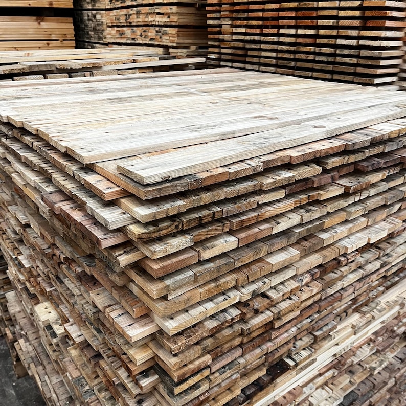 Reclaimed Pallet Wood, Recycled, Rustic Distressed Boards for DIY projects- Multiple Finishes Available image 16