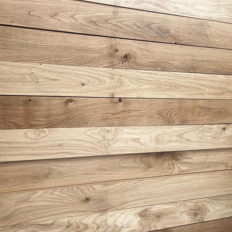 Oak Cladding Random Rustic Oak Wall Cladding | Character Oak Timber Panels | Interior ...
