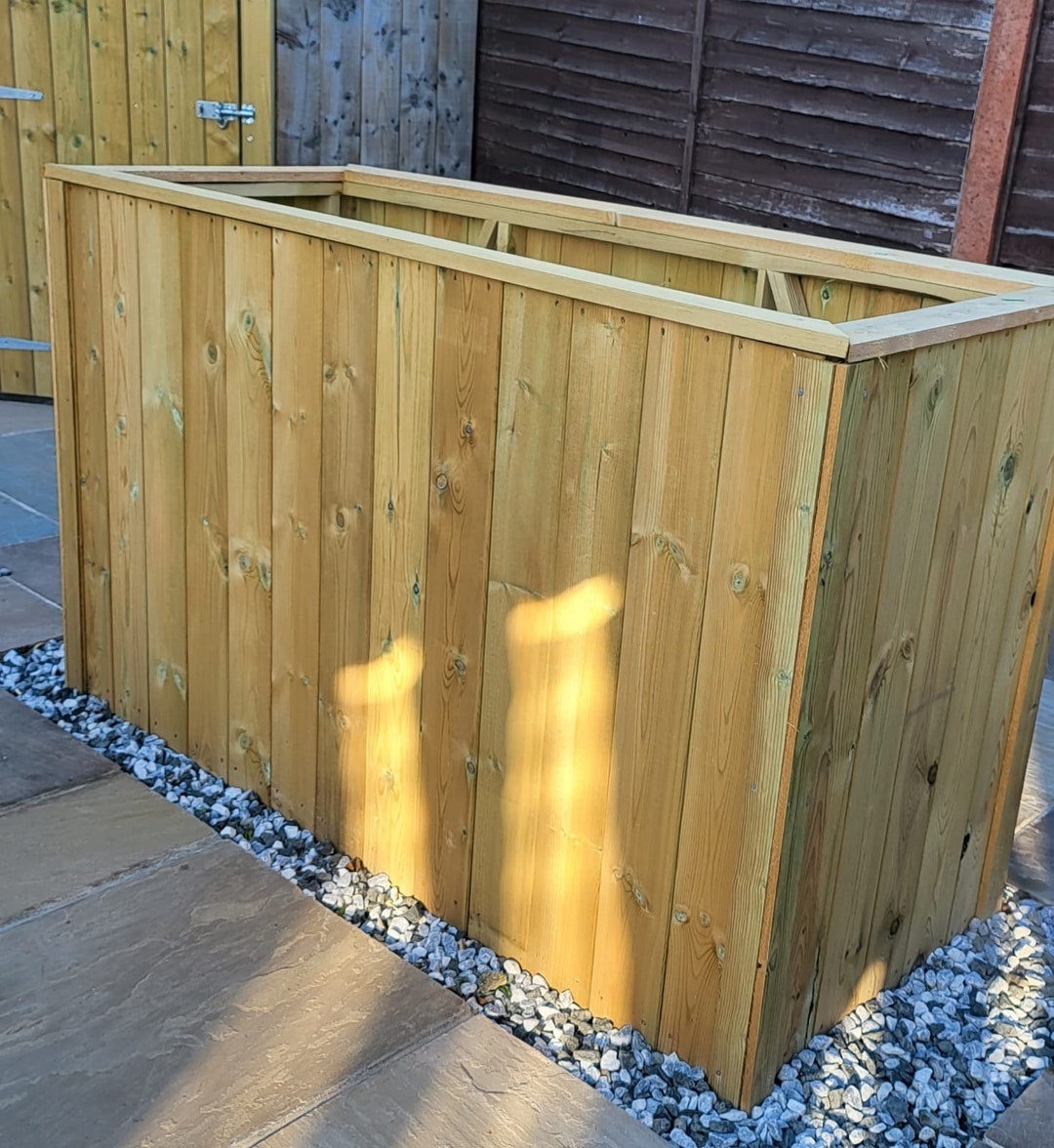 Wooden Heavy Duty Garden Planters Tallhand Made Large 3 Sizes Hidden