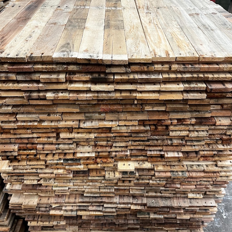 Reclaimed Pallet Wood, Recycled, Rustic Distressed Boards for DIY projects- Multiple Finishes Available image 3