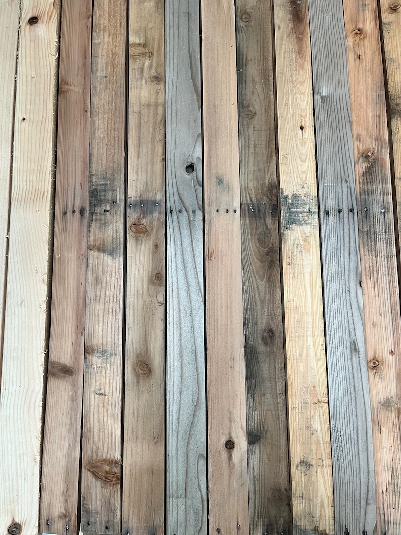 Reclaimed Pallet Wood, Recycled, Rustic Distressed Boards for DIY projects- Multiple Finishes Available image 7