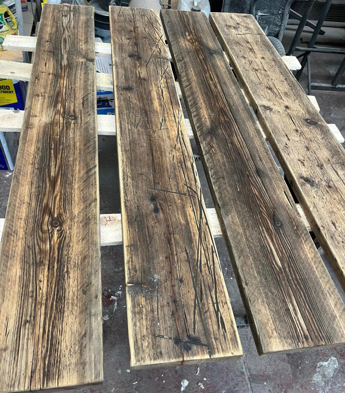 Reclaimed Scaffold Boards Cut to Size Multiple Finishes Etsy