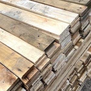 Reclaimed Pallet Wood Cladding: Rustic Distressed DIY Reclaimed Boards- Best Value 15sqm Pack- Free P+P image 1