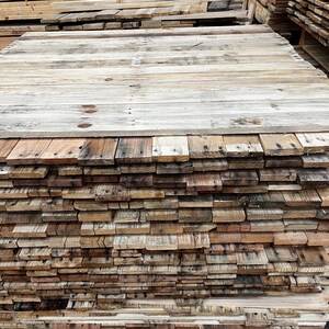 Reclaimed Pallet Wood Cladding: Rustic Distressed DIY Reclaimed Boards- Best Value 15sqm Pack- Free P+P image 17