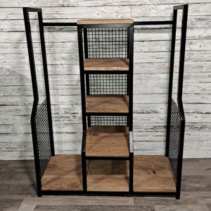 Golf Storage Stand | Hand Made | Steel Frame with Oak Shelves | Single Or Double Size Available