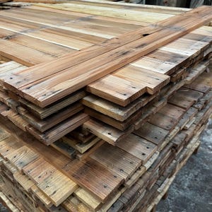 Reclaimed Pallet Wood Cladding: Rustic Distressed DIY Reclaimed Boards- Best Value 15sqm Pack- Free P+P image 6