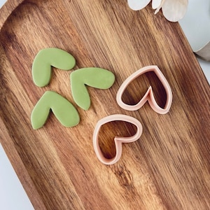 Dangle cutter,  Set of 2 cutter, abstract cutter, Heart cutter, Polymerclay Cutter, Fimo Accessories, Clay Cutter