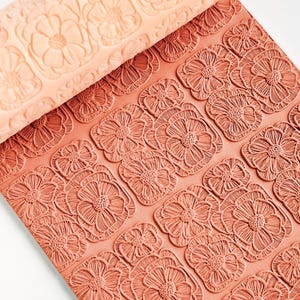 Polymer clay texture roller clay stamp 3D printed embossing Polymer clay tool Vintage pattern roller Lines pattern texture Clay cutter (243)